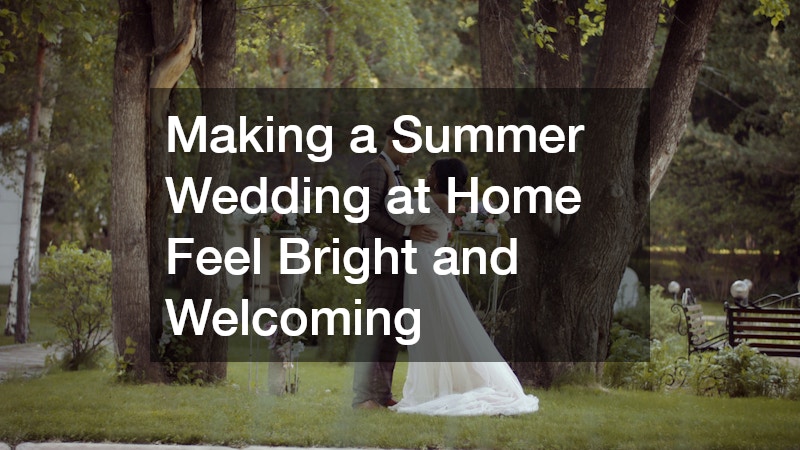 Making a Summer Wedding at Home Feel Bright and Welcoming